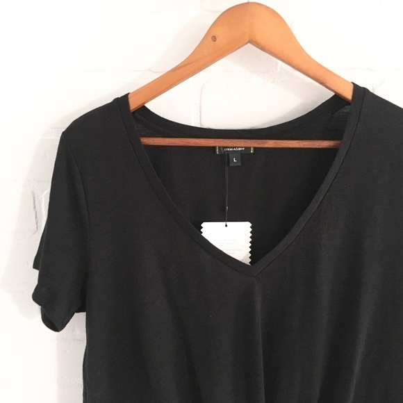 NWT Stella&Dot Women’s The Twist Tee Black Modal Cotton Lightweight Sz L - Picture 12 of 12